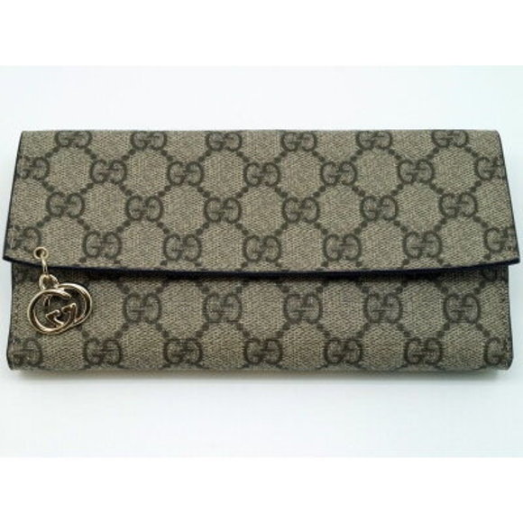 Gucci Imprime Interlocking Long Wallet - Picture 1 of 6